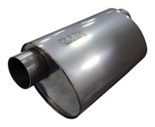 Load image into Gallery viewer, Kooks 3in Oval Offset/Offset (Same Side) Muffler 14in Long Body Stainless Steel