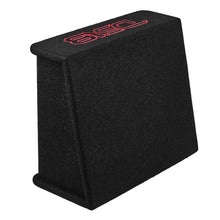 Load image into Gallery viewer, DS18 Single 10in Shallow Subwoofer and Enclosure 350 Watts RMS Amplified Sealed Black Carpet