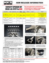 Load image into Gallery viewer, HKS BCD Piston Kit VR38 4.3L STEP Pro 21004-AN024