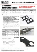 Load image into Gallery viewer, HKS STOPPER TYPE HEAD GASKET FA24 t 0.7 23001-AT005