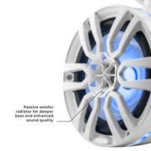 Load image into Gallery viewer, DS18 Tower Speakers 6.5in 100 Watts RMS w/ RGB LED Lights White