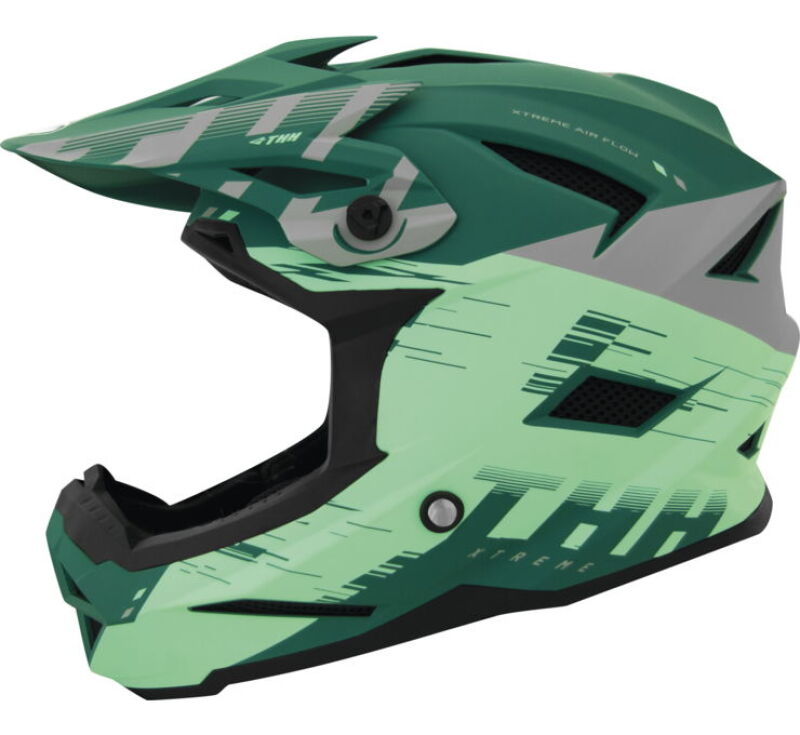 THH Helmets T-42 BMX Xtreme  Turquoise/Green Youth - Large
