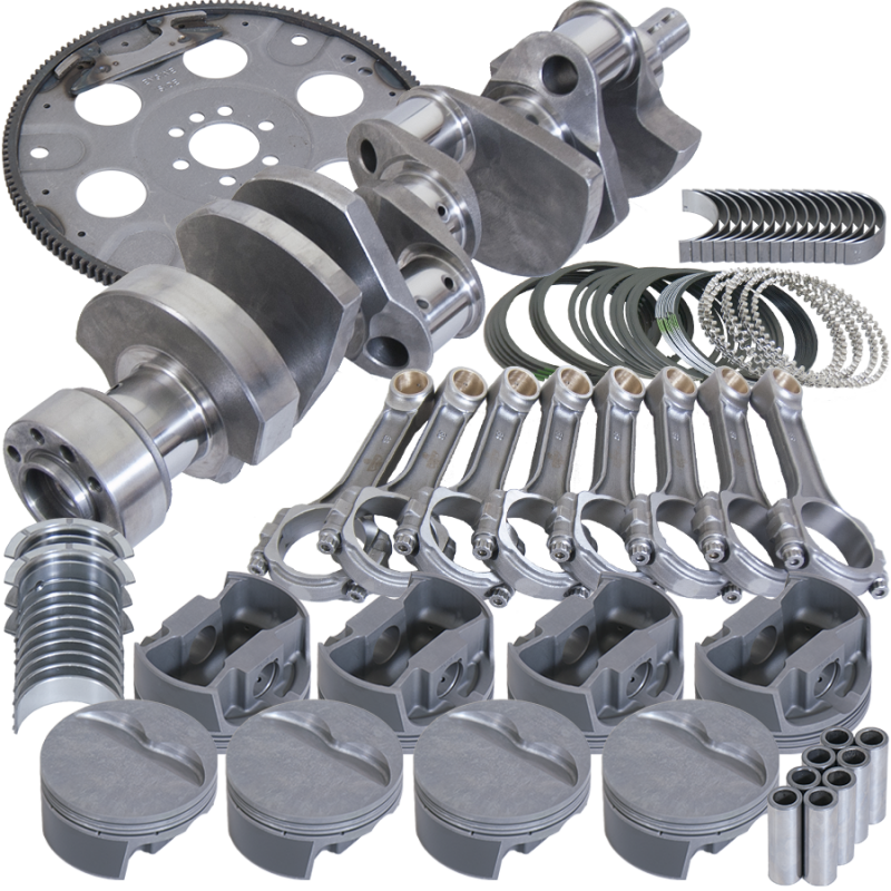 Eagle Chevy LT1350 1Pc 3.750in Crank 5.700in I-Beam Rods 4.000in Pistons 168 Tooth FP Bal Assembly