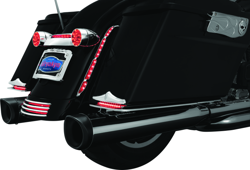 Kuryakyn Rear Fender Accents FLHRXS / FLHX/FLHXS / FLTRX/XS Models Chrome