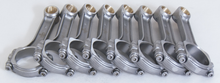 Load image into Gallery viewer, Eagle Chevrolet SB 5.700in 5.700in 5140 Steel 3/8in ARP2000 Bolts I-Beam Connecting Rods - Set of 8