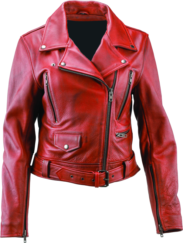 Kuryakyn Leather By River Road Arabian Spice Leather Jacket Red Womens - XL