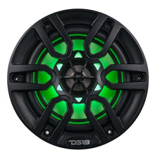 Load image into Gallery viewer, DS18 NXL Series Coaxial Marine Speakers w/ RGB Lights 6.5in 2-Way 100 Watts RMS 4 ohm Black