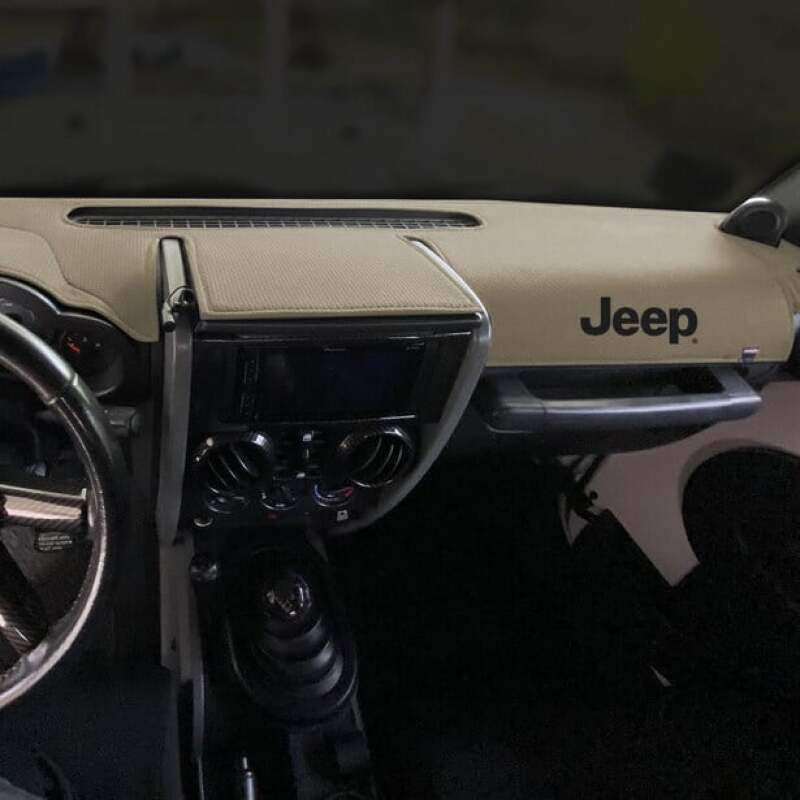 Covercraft 15-18 Jeep Wrangler (JK) w/ Light Sensor Limited Edition Custom Dash Cover w Jeep Logo 62074FJ11-01-23