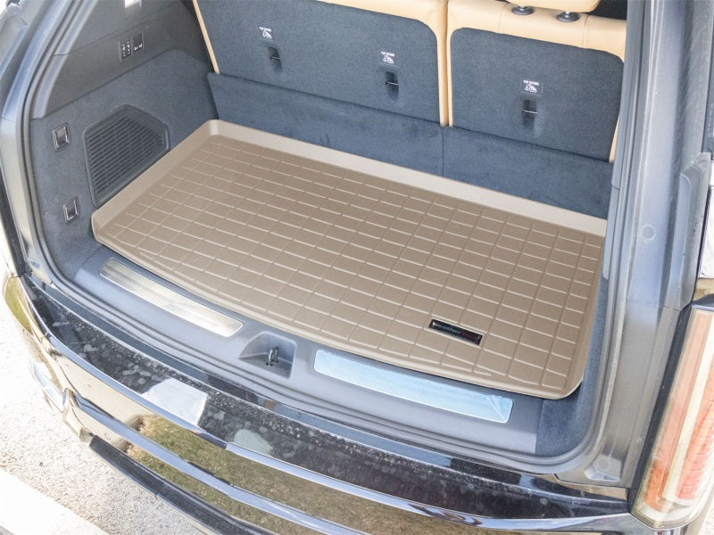 WeatherTech 25-26 Cadillac Escalade IQ Behind 2nd Row Cargo Liners - Tan 411841
