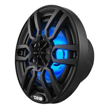 Load image into Gallery viewer, DS18 NXL Series Coaxial Marine Speakers w/ RGB Lights 6.5in 2-Way 100 Watts RMS 4 ohm Black