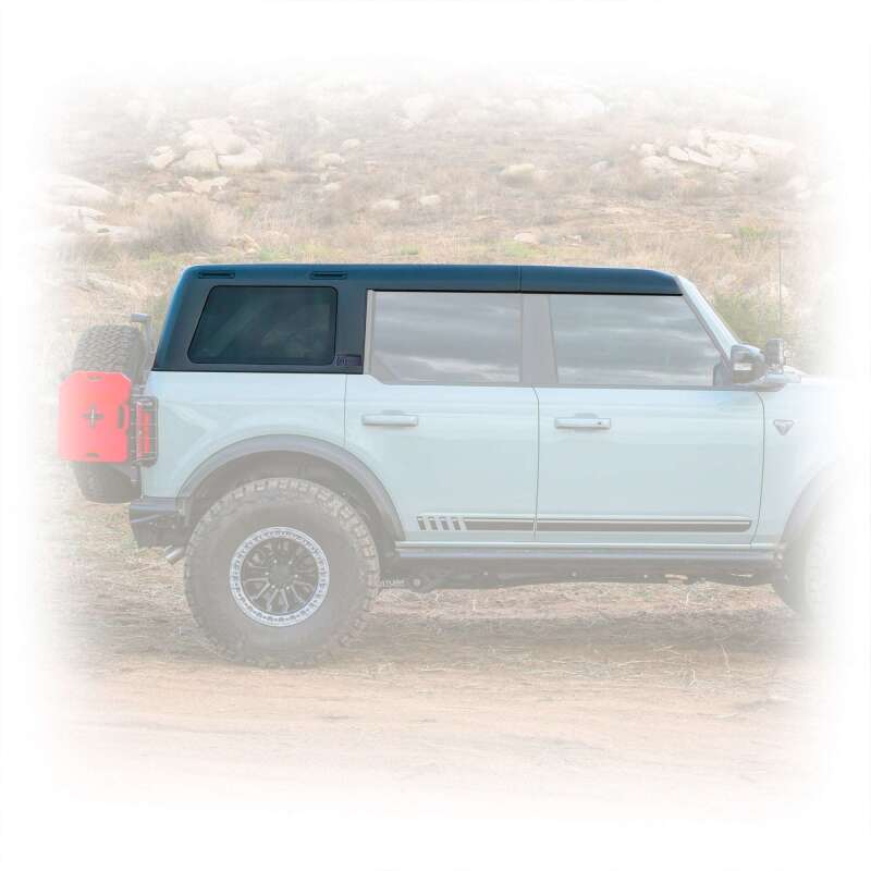 TURN Offroad 2021+ Ford Bronco 4DR Hard Top - Black/Badge Delete HTBR-M4BD