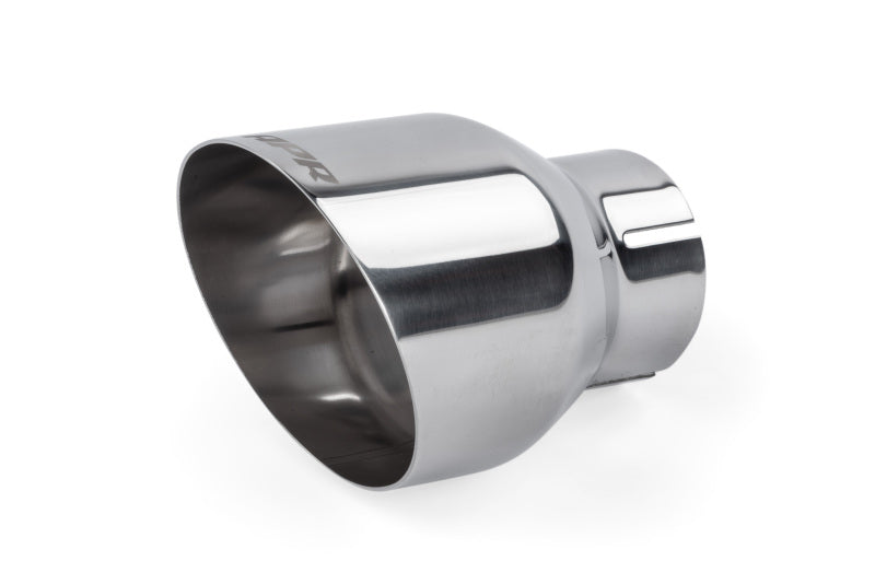 APR Single-Walled 4in Slash-Cut Tips - Polished Silver - Set of 2 TPK0004