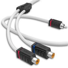 Load image into Gallery viewer, DS18 Marine Grade Tinned Copper OFC RCA Wires 2 Female to 1 Male Splitter