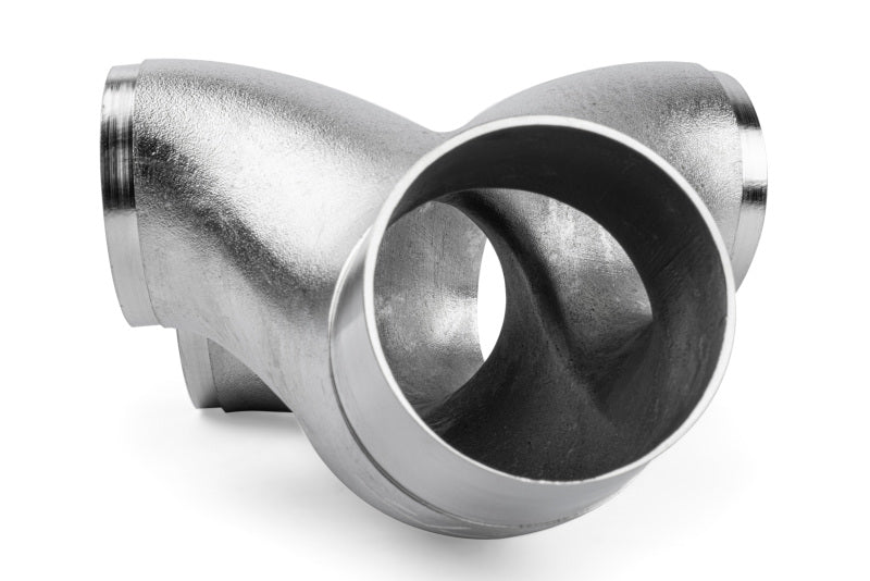 APR Cast T304 Stainless Steel Double Y-Splitter - 76mm to Quad 63.5mm (3in to Quad 2.5in) EXH0146