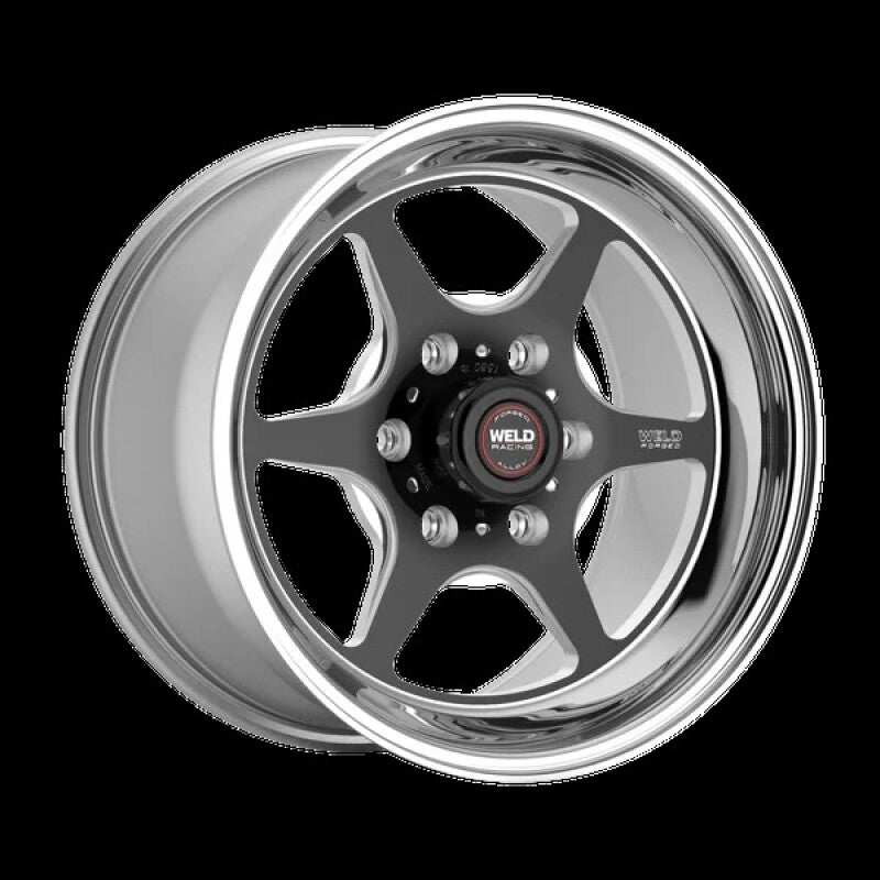 Weld S79 HD S79 15x10in / 6x139.7 BP / 6.5in BS Black Center - Polished Shell Wheel