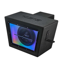 Load image into Gallery viewer, DS18 Polaris RZR 10in Subwoofer Enclosure w/EXL-X10.2D Subwoofer- Black Finish- Acrylic Window- LED