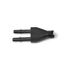 Load image into Gallery viewer, Russell Adapter Y-Block 3/8in Sae Quick Disconnect Female To 2X 3/8in Sae Qd Male Blk Anodized