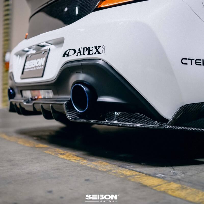 Seibon 2022+ Toyota GR86/Subaru BRZ Carbon Fiber Rear Diffuser Cover - GTR Auto