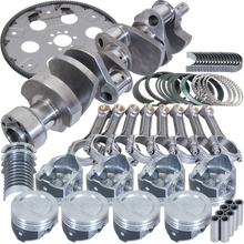 Load image into Gallery viewer, Eagle Chevy LT1350 1Pc 3.750in Crank 5.700in I-Beam Rods 4.030in Pistons 168 Tooth FP Bal Assembly