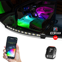 Load image into Gallery viewer, XK Glow XKmax RGBW 4pc addressable Car Interior Kit