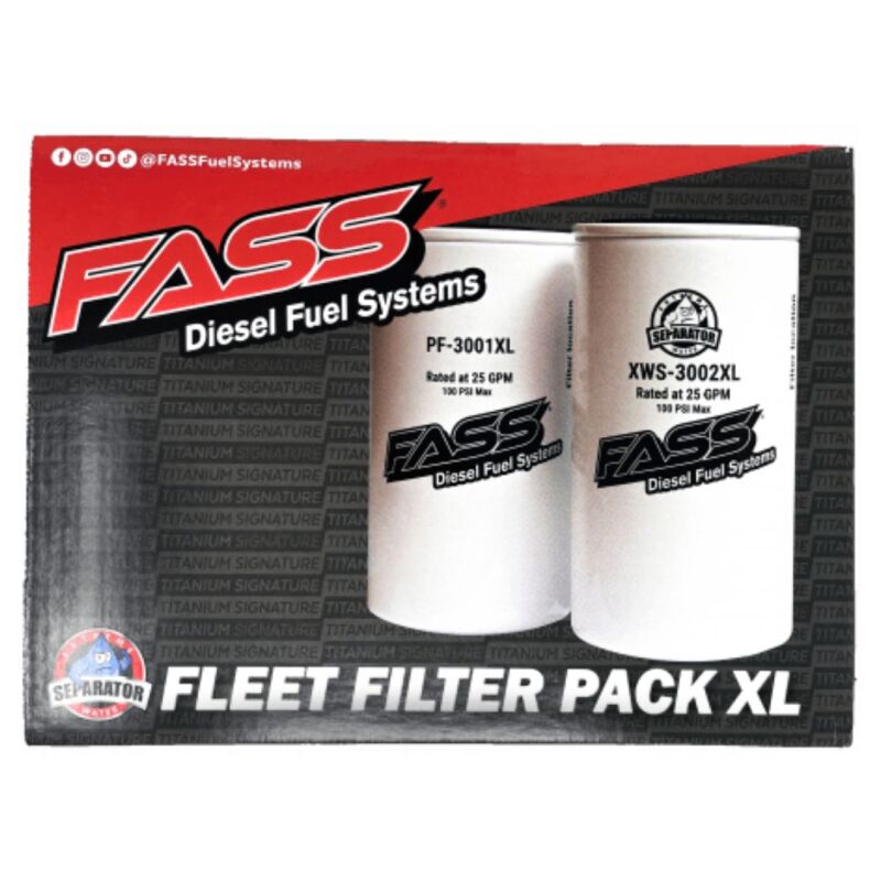 FASS Replacement Filter Pack 3 of XWS-3002 and 3 of PF-3001 XL FLEET FILTER PACK XL SFLP3000XL