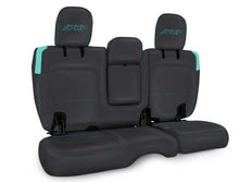 Load image into Gallery viewer, PRP Jeep Wrangler JL Rear Bench CoversU - 4 door with Armrest - Black/Teal