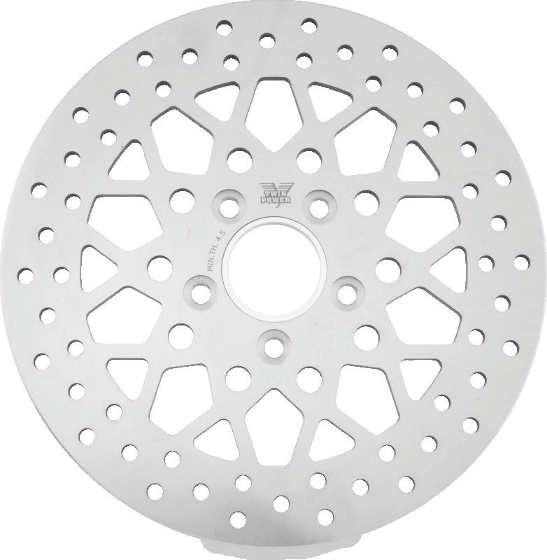 Twin Power 84-17 Big Twin Exc 08-17 FLH FLT Rear 11.5 Solid Rotor Mesh