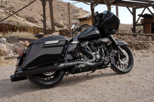 Load image into Gallery viewer, Vance &amp; Hines 17-23 Harley Touring Models Blackbird 450 Slip-Ons - Black Contrast Finish End Caps