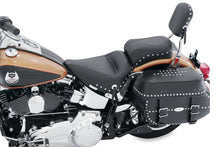 Load image into Gallery viewer, Mustang 00-15 Harley Softail Standard Rear Tire Wide Touring Passenger Seat w/Studs - Black