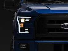 Load image into Gallery viewer, Raxiom 15-17 Ford F-150 G3 Projector Headlights w/ LED Accent- Black Housing (Clear Lens)