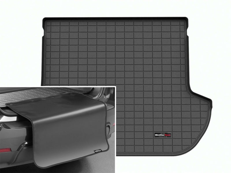 WeatherTech 10-14 Subaru Outback Trunk Cargo Liner w/Bumper Protector - Black 401673SK