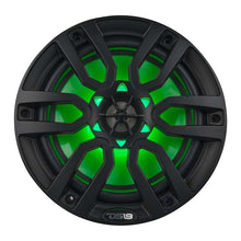 Load image into Gallery viewer, DS18 NXL Series Coaxial Marine Speakers w/ RGB Lights 8in 2-Way 125 Watts RMS 4 ohm Black