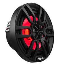 Load image into Gallery viewer, DS18 NXL Series Coaxial Marine Speakers w/ RGB Lights 6.5in 2-Way 100 Watts RMS 4 ohm Black