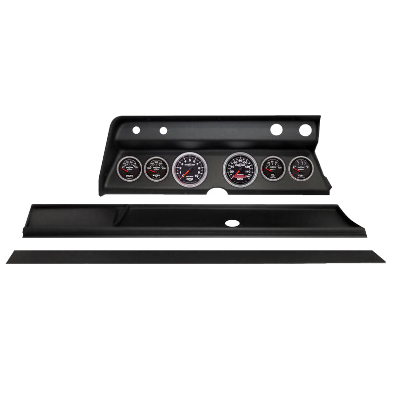 Autometer Sport-Comp II Direct Fit Dash Kit 1967 Chevy Chevelle (2 x 3-3/8in. / 4 x 2-1/16in.) 2932-12