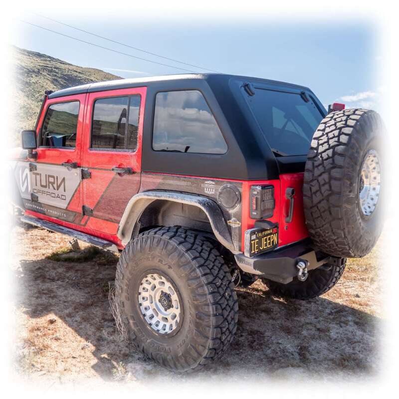 Turn Offroad 2007-2018 Jeep JK 4 Door Fastback Hardtop 2 Piece Primer (Paintable)