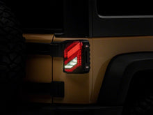 Load image into Gallery viewer, Raxiom 07-18 Jeep Wrangler JK Axial Series Trident LED Tail Lights- Black Housing (Smoked Lens)