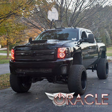 Load image into Gallery viewer, Oracle 07-13 Chevrolet Silverado LED Round Style Headlight Halo Kit - Green