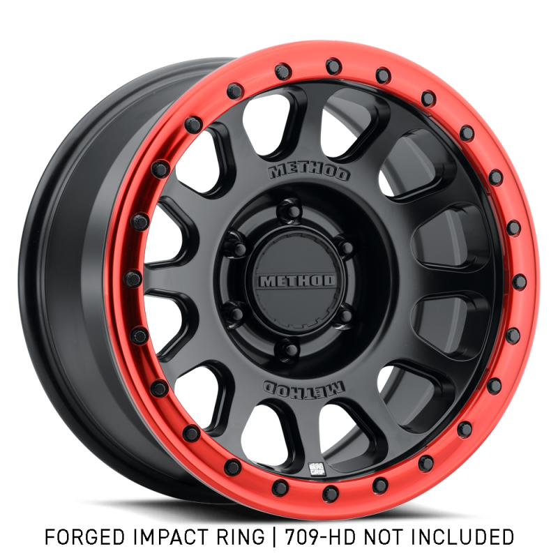 Method Beadlock Ring - 18in Forged - Style 1 - Red GR-10018-R