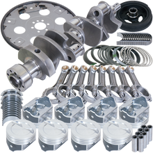Load image into Gallery viewer, Eagle Chevy 350 1Pc 3.750in Crank 5.700in I-Beam Rods 4.040in Pistons 168 Tooth FP Balanced Assembly