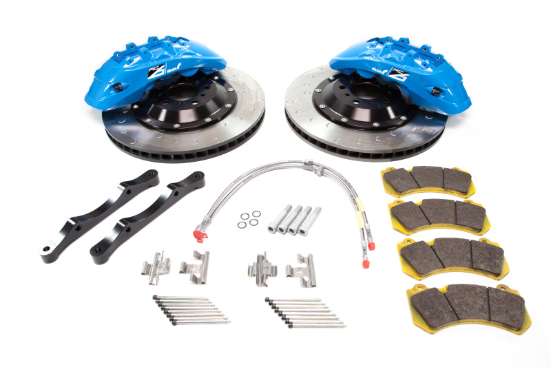 Alcon 2009+ Nissan GT-R R35 412x36mm Rotor 6 Piston Caliper RC6 Front Axle Kit - Sky Blue ALABKF7059ZG05