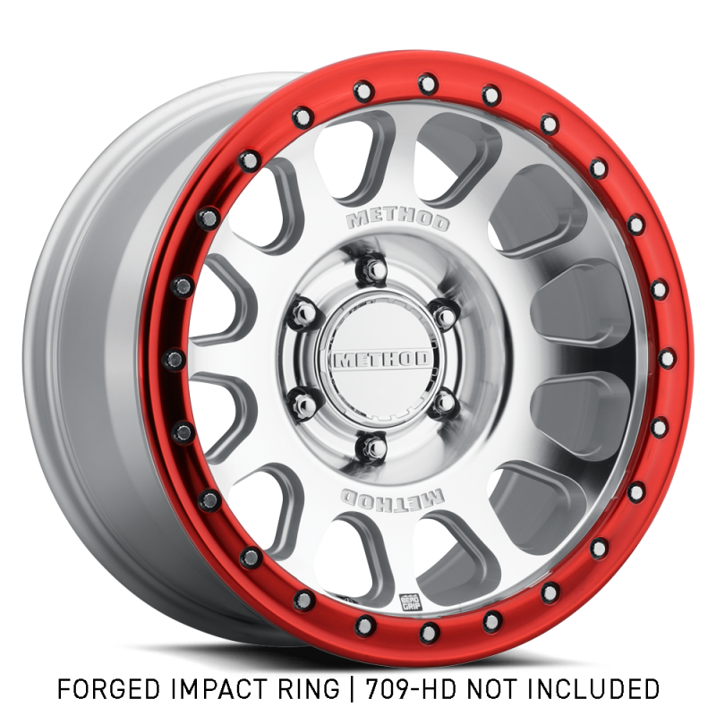 Method Beadlock Ring - 18in Forged - Style 1 - Red GR-10018-R