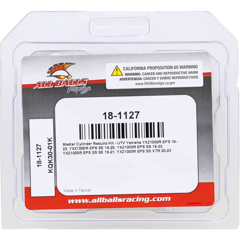 All Balls Racing Master Cylinder Rebuild Kit 18-1127