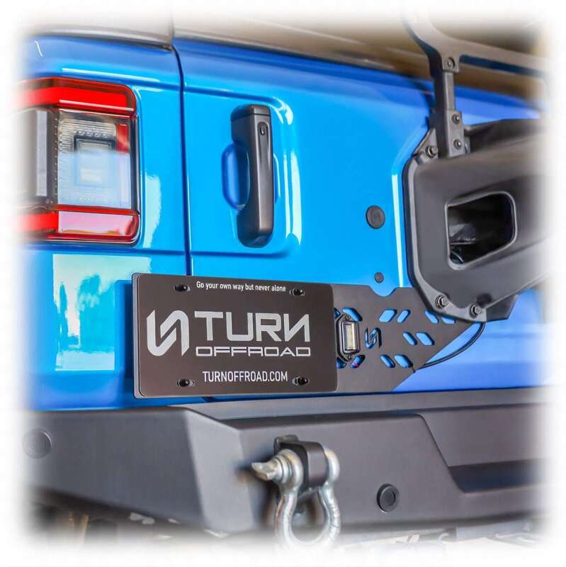 Turn Offroad 2018+ Jeep JL License Plate Relocation JLEA1-M1