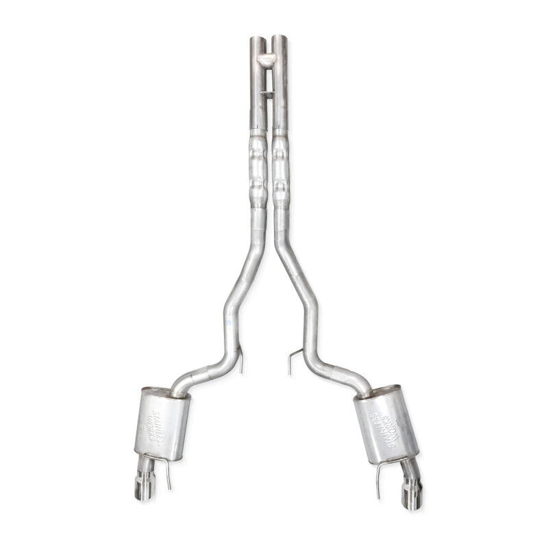 Stainless Works 2024 Mustang GT Catback Dual Tips Redline Sound H-Pipe Performance Connect Exhaust M24CBHPCR