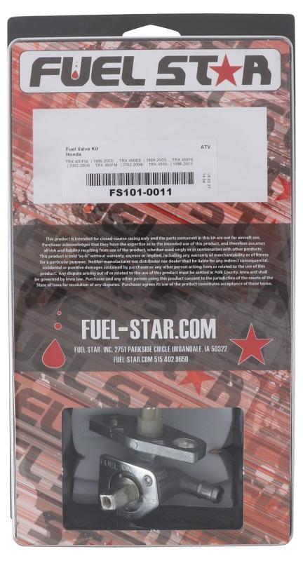 All Balls Racing 95-03 Honda TRX 400 FW/98-01 TRX 450 ES/ 98-01 TRX 450 S Fuel Valve Kit FS101-0011