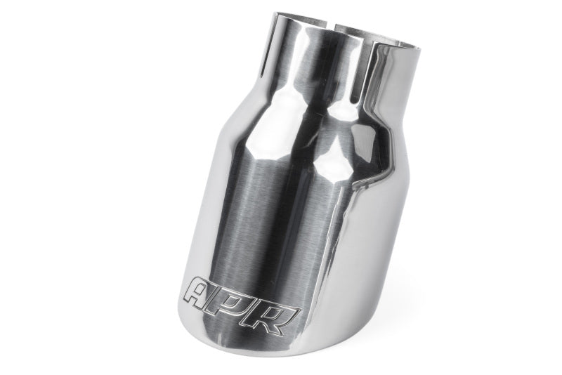 APR Double-Walled 3.5in Slash-Cut Tips - Polished Silver - Set of 2 TPK0006