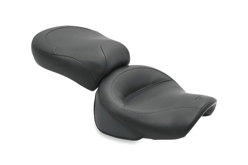 Mustang 00-08 Kawasaki Vulcan 1500 Classic FI, 00-04 Nomad Fl Std Touring 2PC Seat - Black 75785