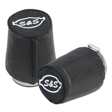 Load image into Gallery viewer, S&amp;S Cycle Air Filter Cover For Tapered S&amp;S Tuned Induction Filters - Black Nylon - 2 Pack