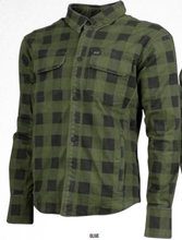 Load image into Gallery viewer, Speed and Strength True Grit Armored Motoshirt Olive/Black - Large