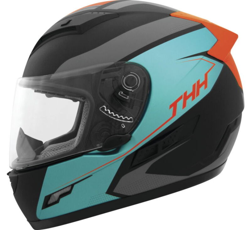 THH Helmets TS-80 Vision Orange/Turquoise - Large